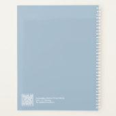 Disposition Moderne Bleu Poussiéreux Grand Format (Dos)