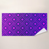 Disposition violet clair avec lignes, rectangle. b (Serviette de bain)
