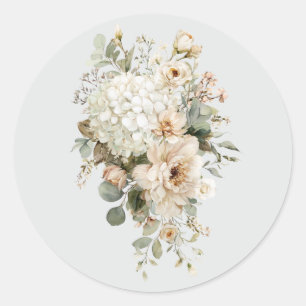 Dispositions Florales en Ivoire Autocollant – Élég