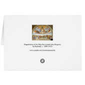 Disputatie over het Heilig Sacrament, Raphael Sanz (Achterkant Horizontaal)