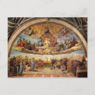 Disputatie van de eucharist briefkaart