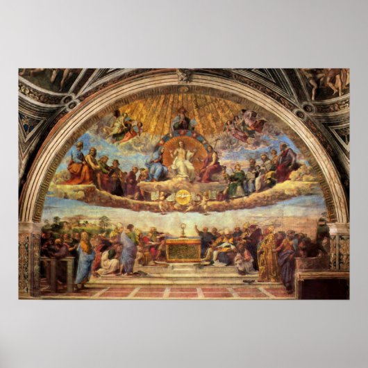 Disputatie van de eucharist poster (Voorkant)