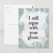 Dispute avec votre carte postale fantôme (Devant / Derrière)