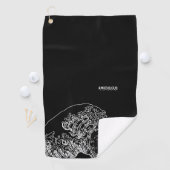 Disque ambigu Golf minimal Vague Disque Serviette (En situation)