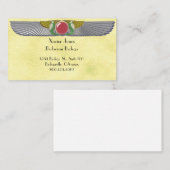 Disque égyptien à ailes 1 carte de visite personna (Devant / Derrière)