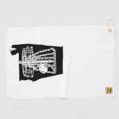 Disque golf Alabama - serviette pour votre sac de (Horizontal)