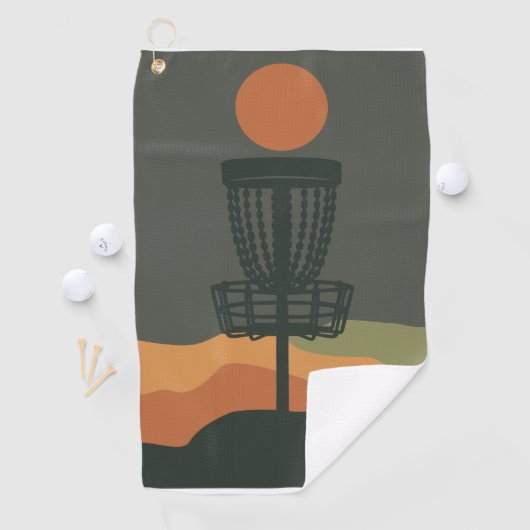 Disque minimum Golf Panier de disque Serviette (En situation)