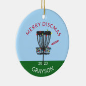 Disques de Joyeux Disques de Noël Ornement en céra (Droite)