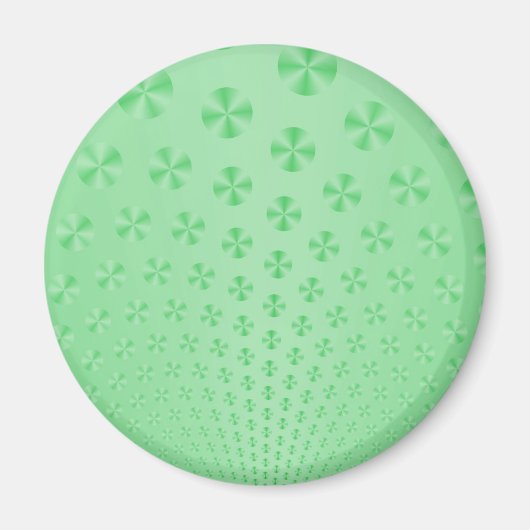 Disques sur aimant vert menthe (Devant)