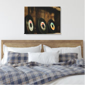Disques vinyles rétro sur toile (Insitu(Chambre))