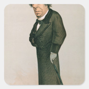 Disraeli, Benjamin Vierkante Sticker