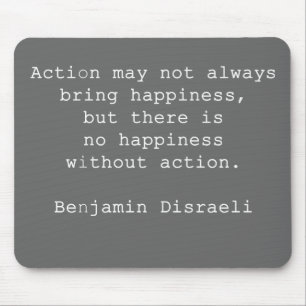 Disraeli Quote Grey Muismat