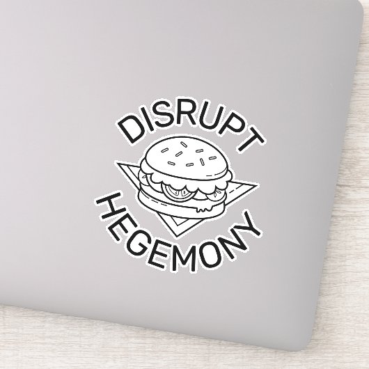 Disrupt Hegemony Sticker (Detail)