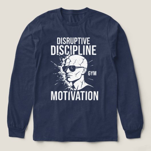 Disruptive Discipline: Hardcore Mindset Gym Tee Tri-Blend Shirt (Voorkant)