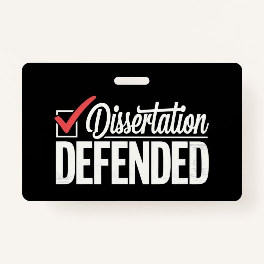 Dissertatie Verdedigd PhD-Afstuderen Afstuderen Badge (Voorkant)