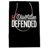Dissertatie Verdedigd PhD-Afstuderen Afstuderen Medium Cadeauzakje (Voorkant)
