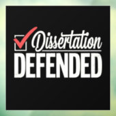Dissertatie Verdedigd PhD-Afstuderen Afstuderen Raamsticker (Vel 3)