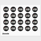 Dissertatie Verdedigd PhD-Afstuderen Afstuderen Ronde Sticker (Vel)
