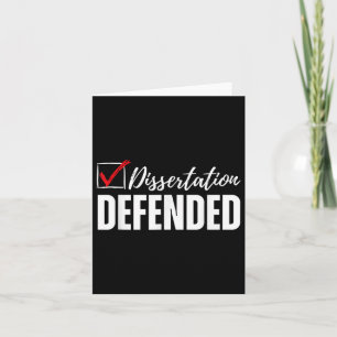Dissertatie verdedigd PhD Afstuderen Funny Doctora Kaart