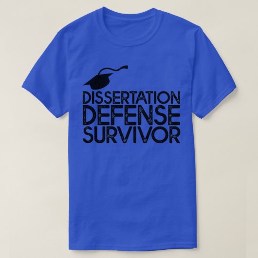 Dissertation Defense Survivor 29 T-shirt (Design voorkant)