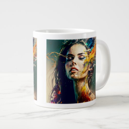 Dissoler la femme Jumbo Mug (Devant droit)