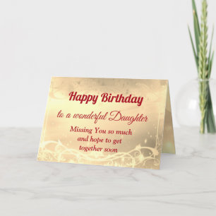 Distance Bonne carte fille anniversaire