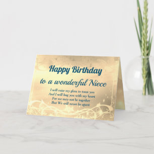 Distance Bonne carte niece anniversaire