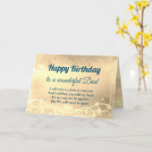Distance Bonne carte papa anniversaire (Fleur jaune)