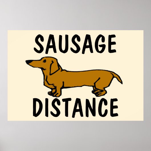 Distance de la saucisse, Poster (Devant)