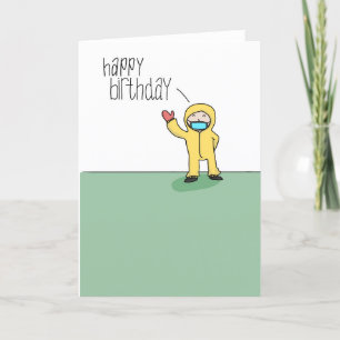 Distance sociale Carte d'anniversaire