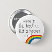 Distance sociale ensemble badge (Devant & derrière)