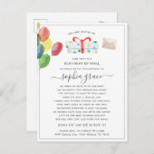 Distances sociales Anniversaire par invitation pos (Devant / Derrière)