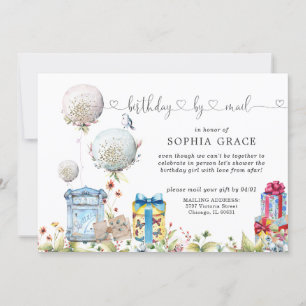Distances sociales Anniversaire par invitation pos