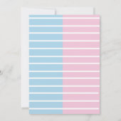 Distances sociales Genre Révéler Invitation (Dos)