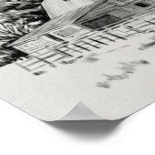 Distant Barn Sketch I Poster (Hoek)