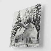 Distant Barn Sketch I Vierkante Klok (Hoek)