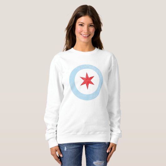 Disted Chicago Flag Star Trui (Voorkant volledig)