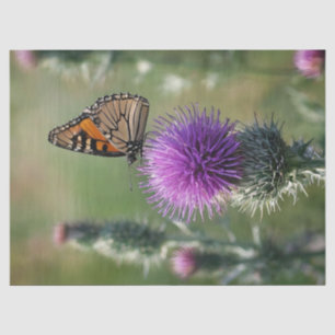 Distel en Vlinder Print Tissuepapier
