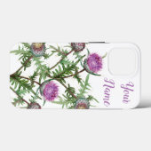 Distel paarse bloemen Case-Mate iPhone case (Achterkant (horizontaal))
