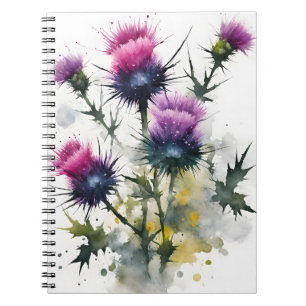 Distel - Watercolor bloemen Notitieboek