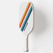 distelstrepen met naam pickleball paddle (Links)