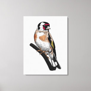 Disteltekening Canvas Afdruk