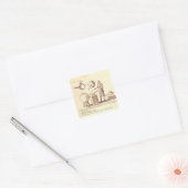 Distillatingapparatuur Vierkante Sticker (Envelop)