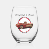 Distinct & Unique, My Corvette Verre Stemless (Recto)