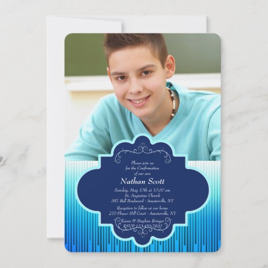 Distinctive Faith Fotobevestiging Uitnodiging (Voorkant)