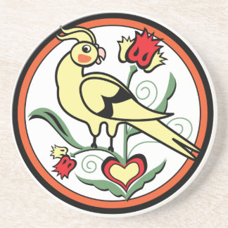 Distlefink Cockatiel Zandsteen Onderzetter