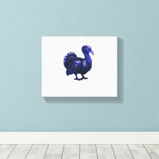 Distopian Turkije Thanksgiving Design Classic T-Sh Canvas Afdruk (Insitu (Houten vloer))