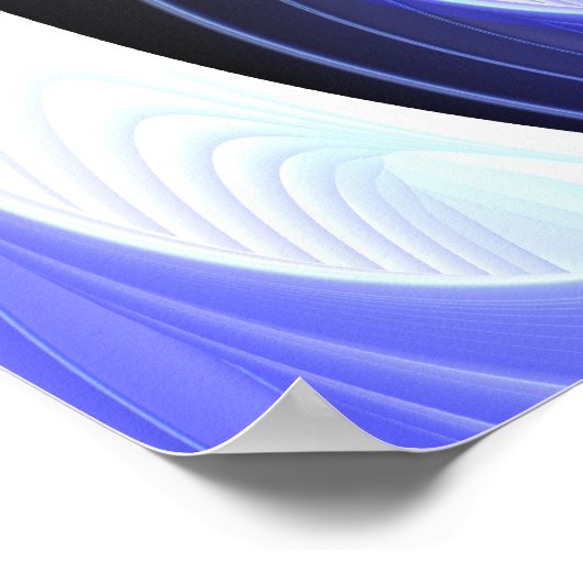 Distorsion spatiale Affiche Abstraite (Coin)