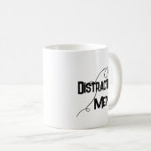 Distracted? Me? ADHD Funny Mug (Devant droit)