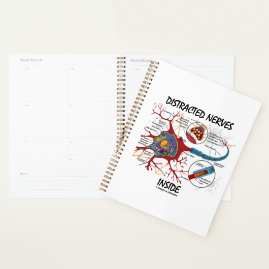 Distracted Nerves Inside Neuron Synapse Humour (Devant avec enveloppe)